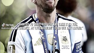 Messi in tears