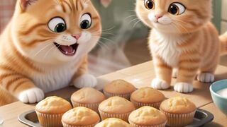 🧁 Tuffy & Mimi's Giant Cupcake! 😂🐾 | Sweet Friendship