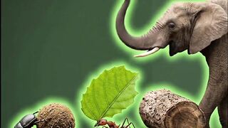 Strength in the animal kingdom manifests in completely different ways depending on size