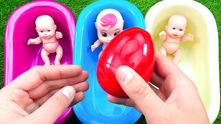 Oddly Satisfying Video | Full of 3 Rainbow BathTubs Candy with M&M's & Magic Slime | Cutting ASMR.