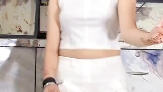 Hot girl dance white shirt