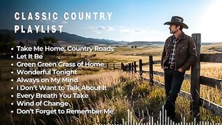 Take Me Home, Country Roads, Let It Be, Green Green Grass of Home - Classic Country Playlist Song