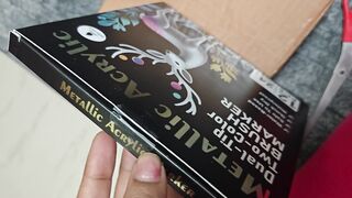 Metallic Acrylic Dual Colour Brush Markers ✨ | 2-in-1 Art Marker Magic | Creative Art Ideas 3
