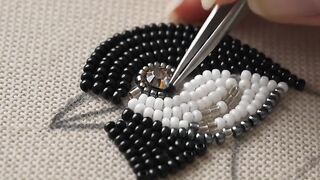 Handmade Bead Embroidery Bird