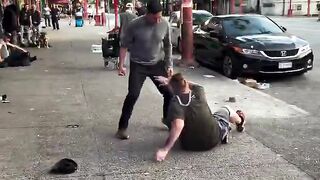 Street Argument Suddenly Gets Intense 😳
