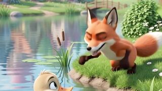 হাঁসের এক লাথিতে শিয়ালের উড়ন্ত সফর! 😂🦆🦊
