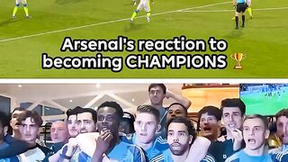 Arsenal Players React To Winning The Premier League 🏆