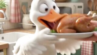 The Duck Stole Bean’s Dinner! 🦆🍳😂 | Funny 3D Cartoon