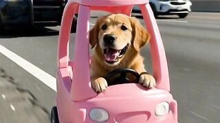 🥴🥴the new animal dog funny driver