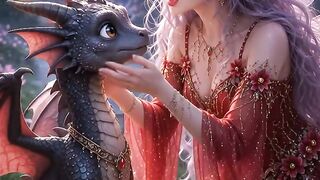 Elyndria & Baby Dragon