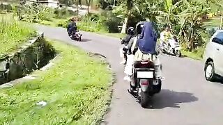 Natural scenery during a motorcycle tour