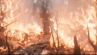 Big Fire Accident Hero Great Talent