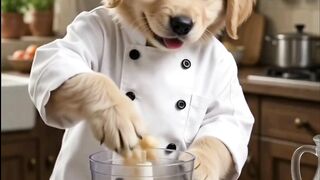 Cute Dog Chef Makes Royal Kaju Katli From Scratch 🐶👨‍🍳🥜✨