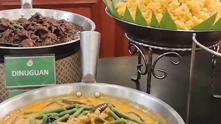 Filipino Food Dinner Buffet at Restaurant