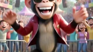 বানর নাচলে কুকুরও নাচে! 🤣🐒🐶