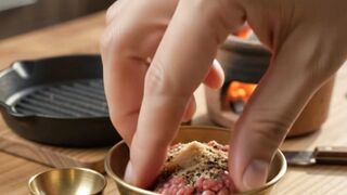 Miniature Cheeseburger ASMR 🍔 | Tiny Burger Cooking | Ultra Realistic 8K Macro