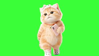 Green screen cat 2
