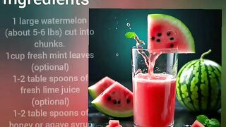 Water melon juice recipes