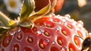 A Circle of Life: From Tiny Flower to Sweet Strawberry 🍓