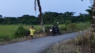 A beautiful village road......