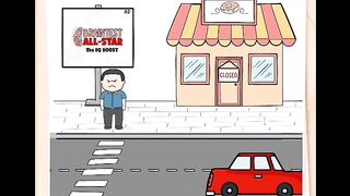 How can he cross the street ?! Brain test level 337!