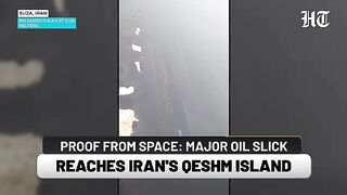 Iran’s Waters Turn Black: Satellite Images Reveal Qeshm And Sirri Islands Engulfed By Huge Oil Slick