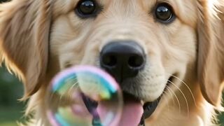 Puppy vs Bubbles! This is too cute to handle! 🐶🫧 #shorts #cutepuppy