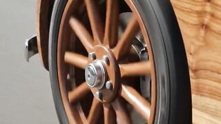 Am trying my wooden car on roads subscribe to my channel
