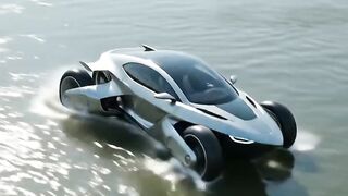 A ultra modern car.