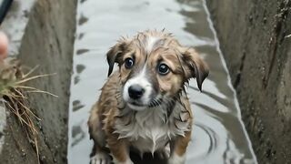 😭 Found this little baby stuck in the mud, couldn't just walk away... 🐾❤️