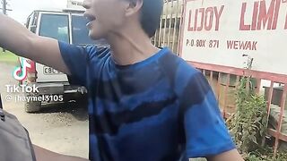 Chinese man talking in Papua New Guinea language