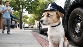 The Dog Who Thinks He's a Police Officer
