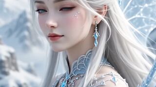 Bai Lingshuang — The Frost Dragon Fairy, Guardian of the Celestial Winter Lotus.