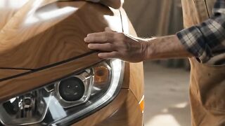 He Was Told He'd Never Afford This SUV... So He Built One in GOLD#woodworking