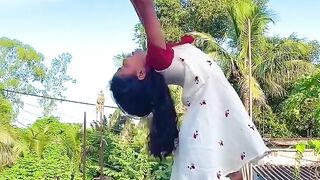 Little girl fantastic dance