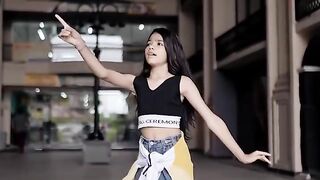 Small girl dance on indian song