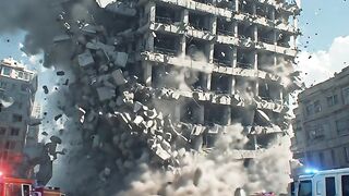 Massive Building Collapse Caught On Camera! 😱💥