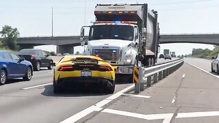 🚔 Police Reaction to Lamborghini in a Trailer Is INSANE! 😱🔥
