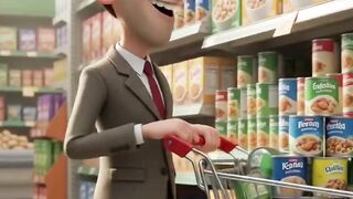 The Runaway Shopping Cart 😂 | Funny 3D Cartoon Comedy🛒