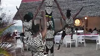 African acrobatic show