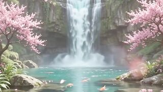 Water fall ai video