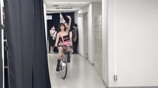 Kpop Idol Momo On A Cycle