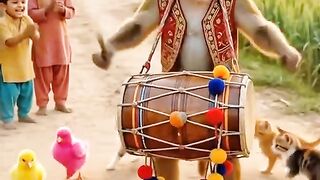 Funny dance performance