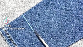 Perfect jeans stitching  Tailoring skills That Amaze