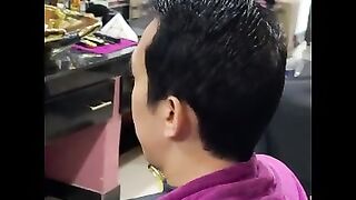 Temperando o cabelo do meu cliente