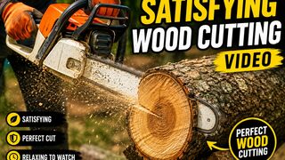 Perfect wood cutting video