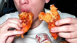 USA Guy Takes on a GIANT Crispy Fried Chicken! 🍗🔥