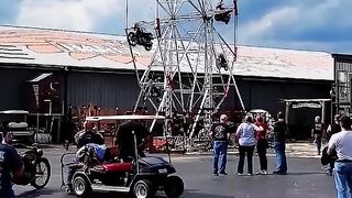 Harley-powered Ferris wheel… bikes along for the ride