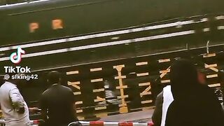 A Train is coming with High speed