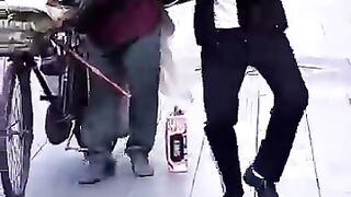 The dancing old man is really the top of the top